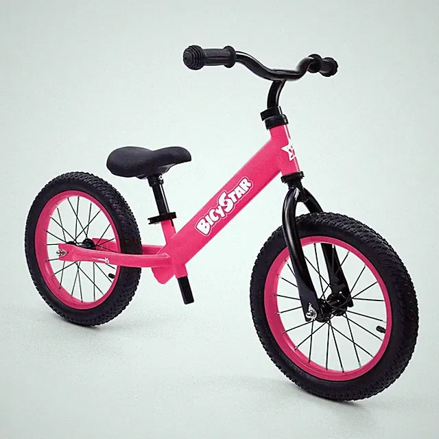 14 Inch Balance Bike for Kids 3-6 Year Old, No Pedals, Air Rubber Tires, Adju...