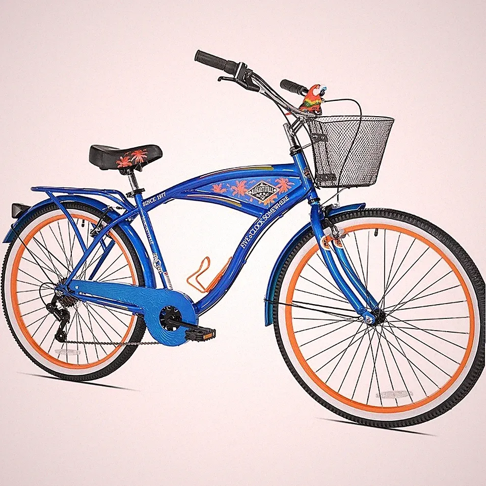 BCA 26" Margaritaville Multi-Speed Cruiser Men's Bike, Blue YES SHIPPING