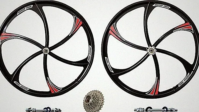 CDH 26" Bicycle Rim Mag Wheel with Multi Speed Freewheel 9s Magnesium Bike Rim