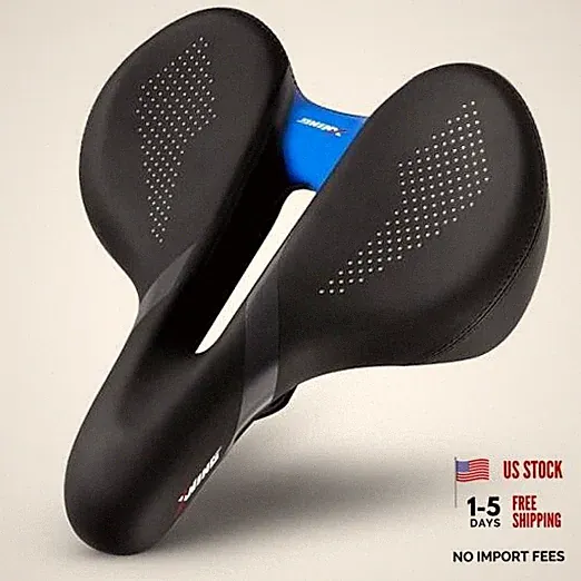 Comfort Bike Seat for Men and Women with Innovative 5-Zone-Concept – Blue City