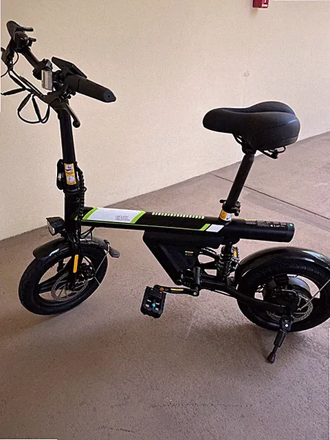 e bikes for adults new. Black, foldable., fully assembled