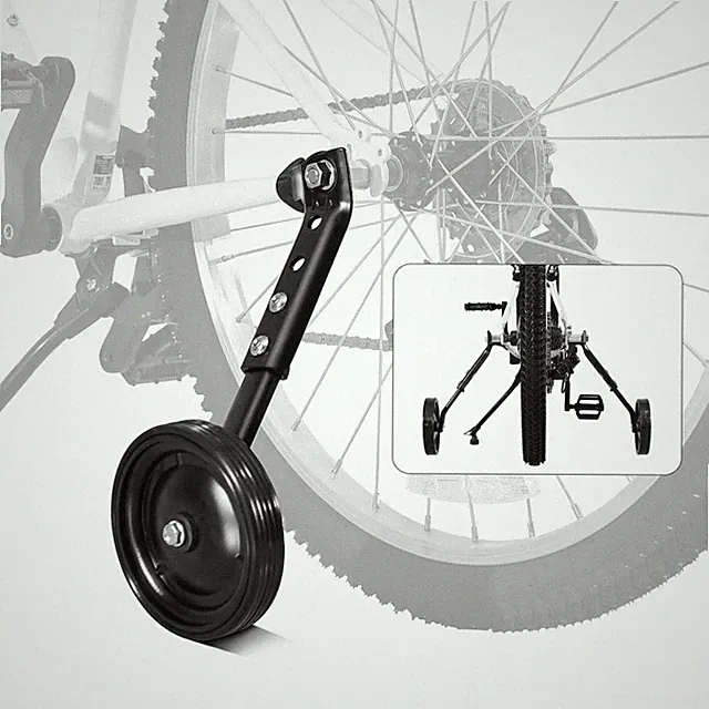Multi-speed Kids Bike Training Wheels Fits 16, 18, 20,22, 24 Bikes, Adjustabl...